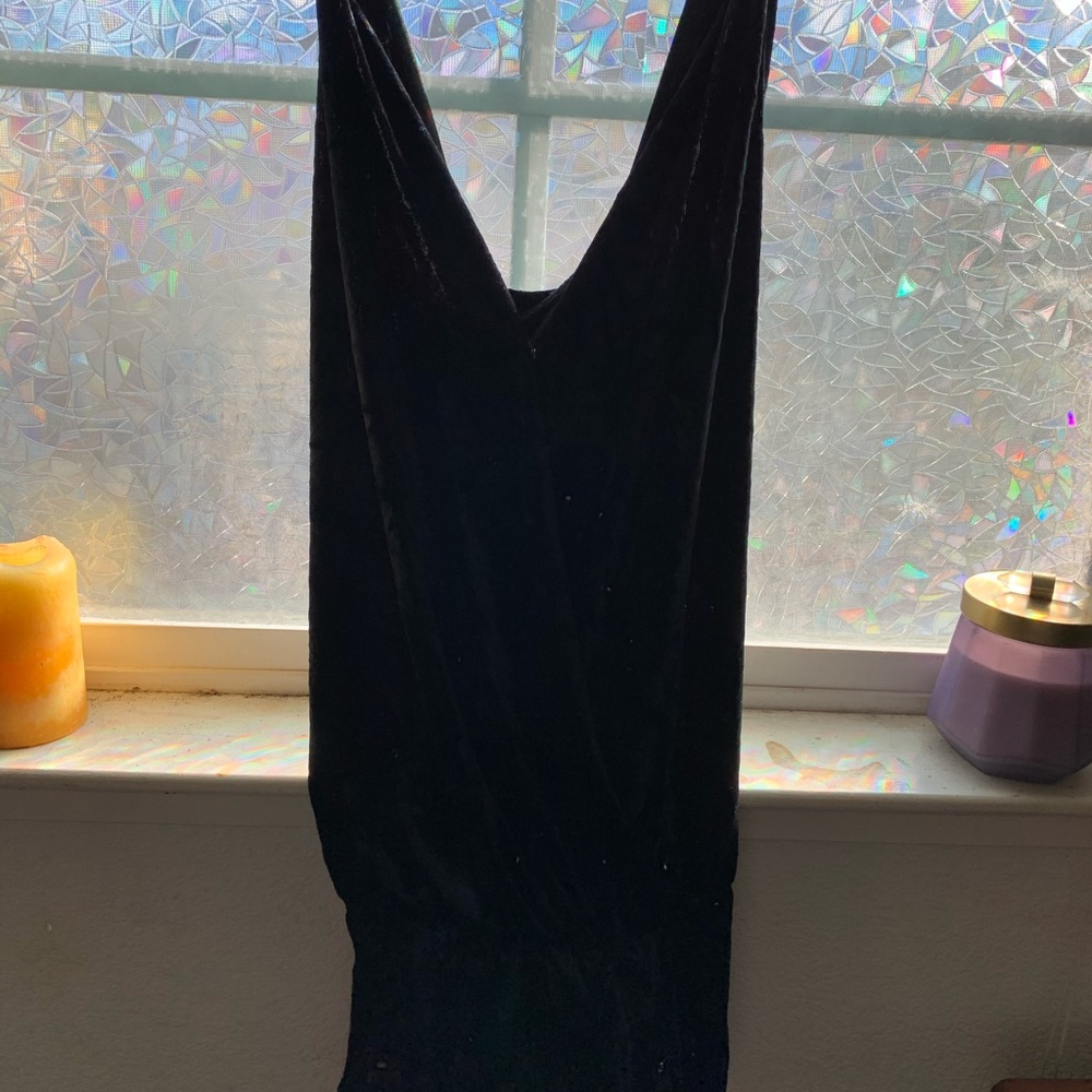 Black Velvet Tank Top